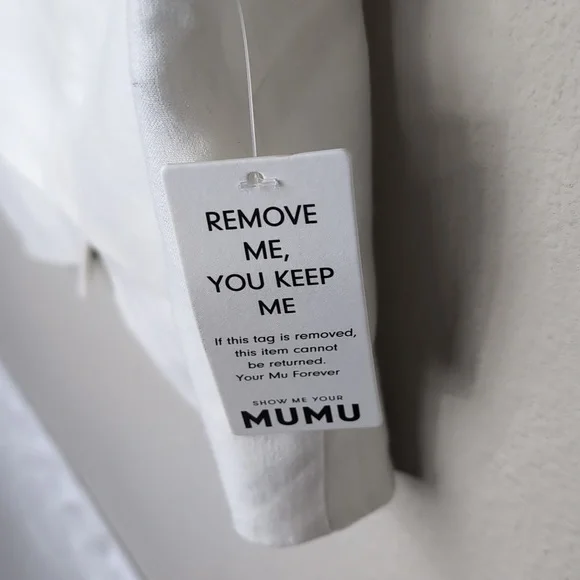 Show Me Your Mumu Vicky Vest Women's Small White Linen Shirt Top Golden 2 - Picture 4 of 15